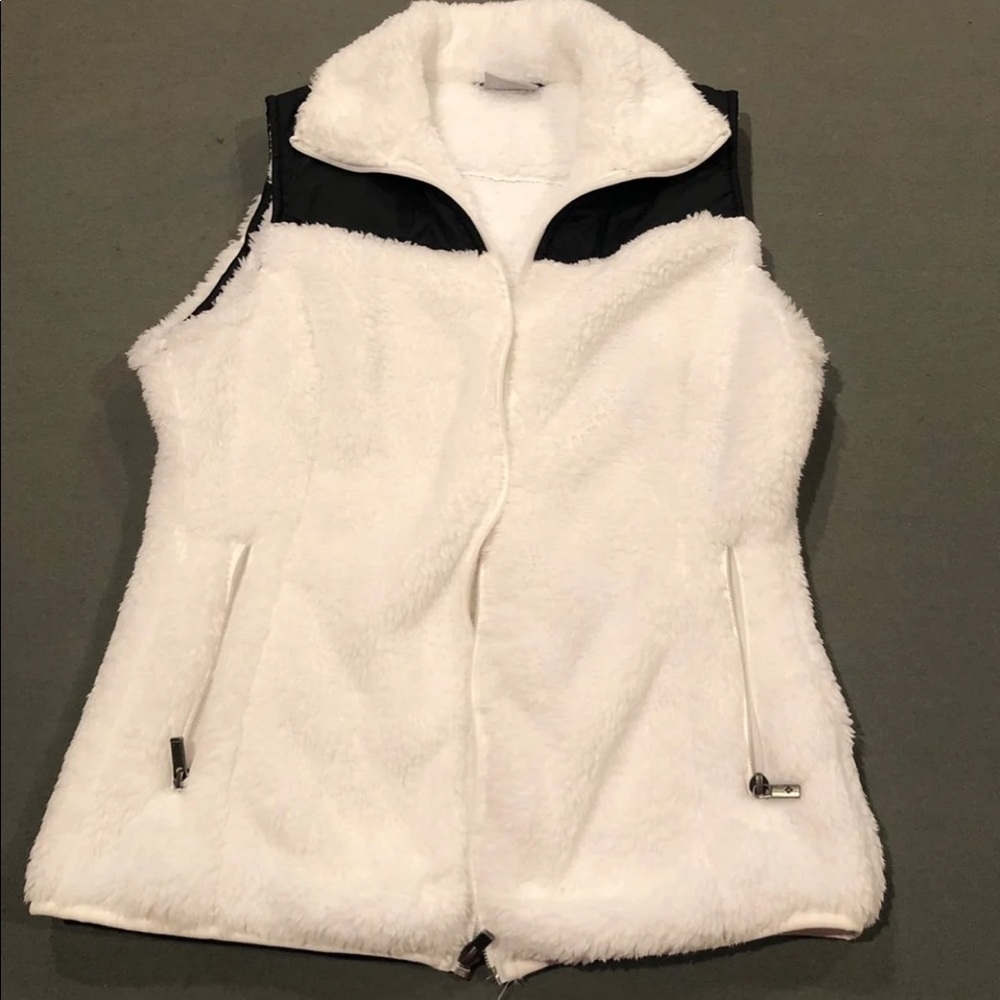 White Sherpa vest